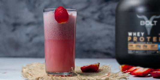Strawberry Vanilla High Protein Shake Recipe