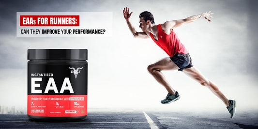 Runner drinking EAA supplement for muscle recovery and endurance enhancement