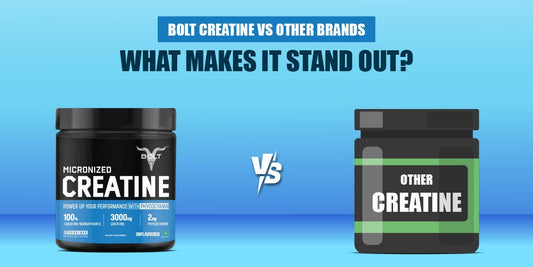 Comparison chart: Bolt Creatine vs Other Brands.