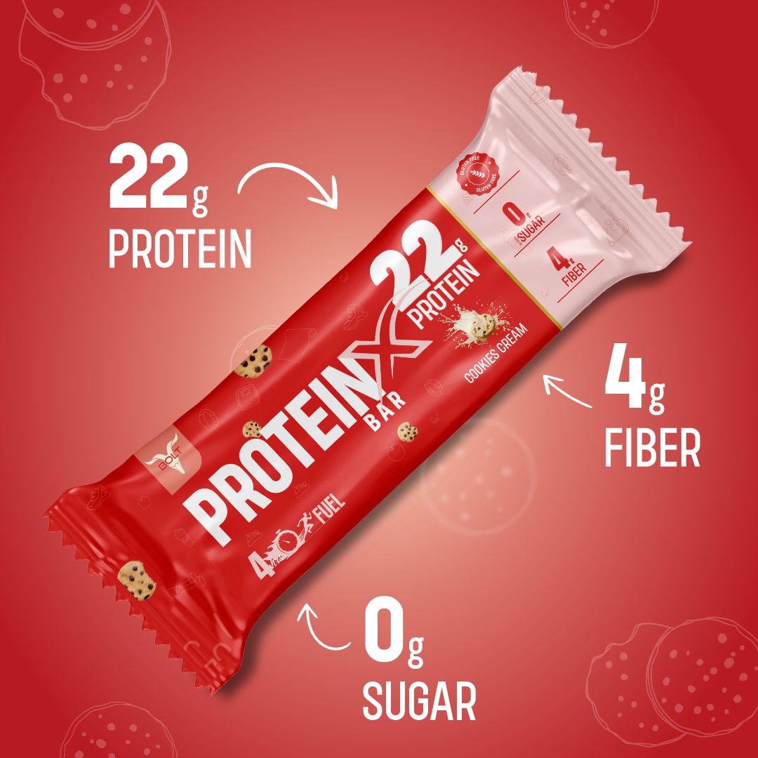 Cookie & Cream, high protein bar