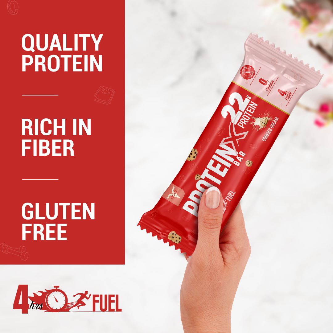 Cookie & Cream, bolt nutrition proteinX bar