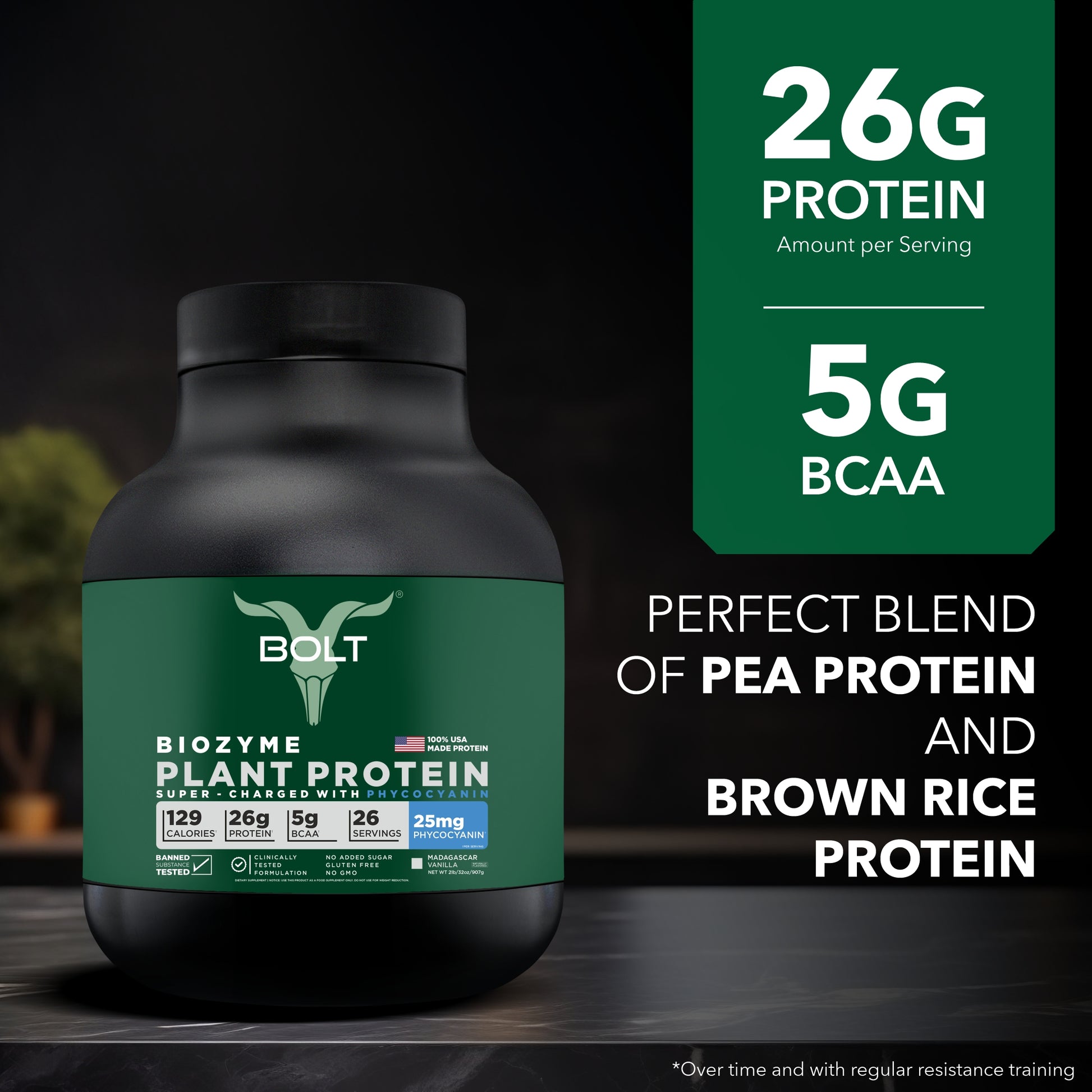 Madagascar Vanilla, plant protein powder
