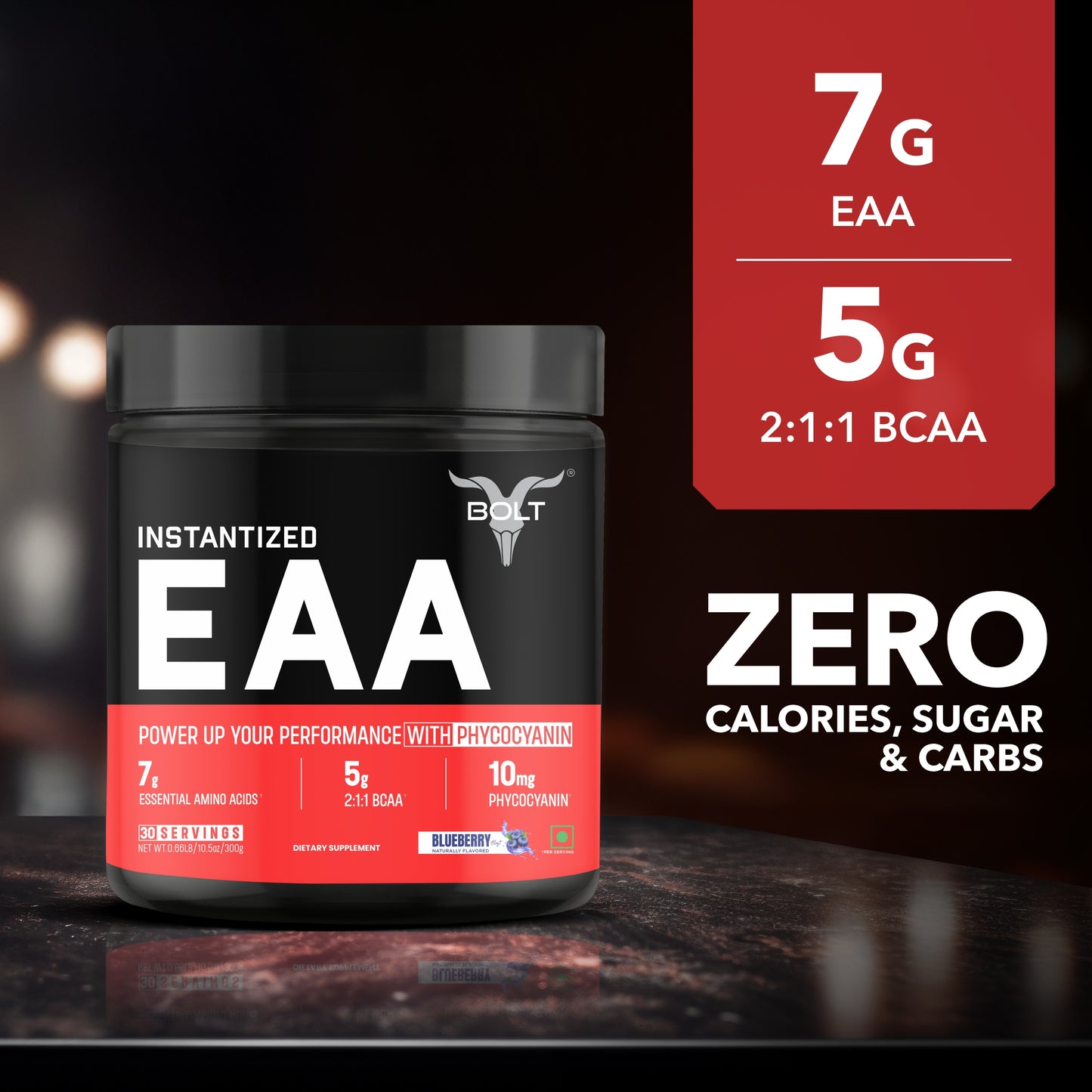 blueberry, bolt nutrition EAA