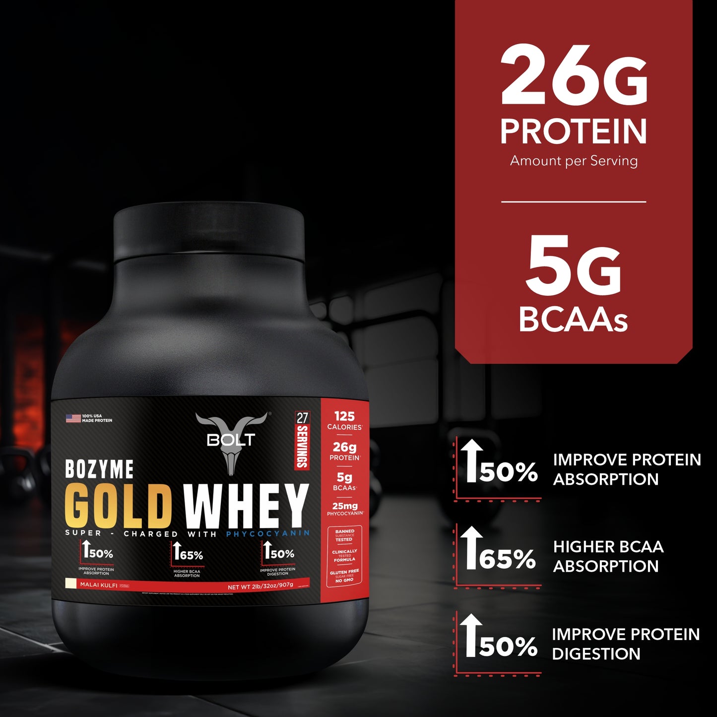 malai kulfi, gold whey protein