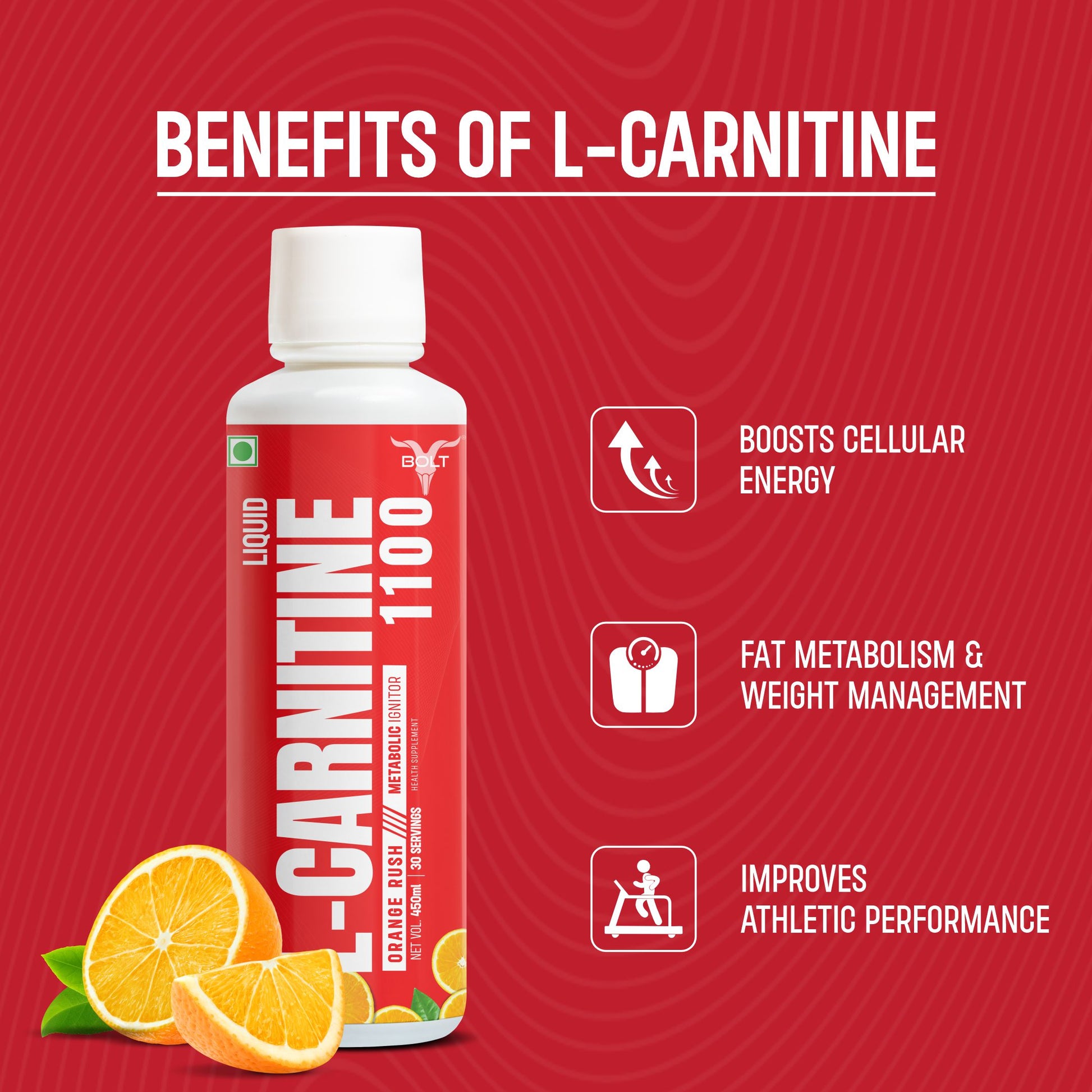 Orange rush L-Carnitine liquid 1100mg benefits