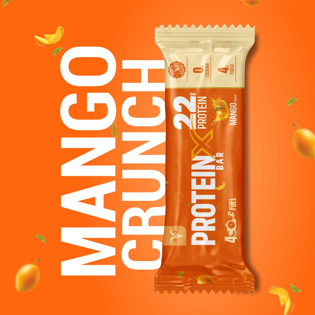 Mango Crunch, best protein bars in india