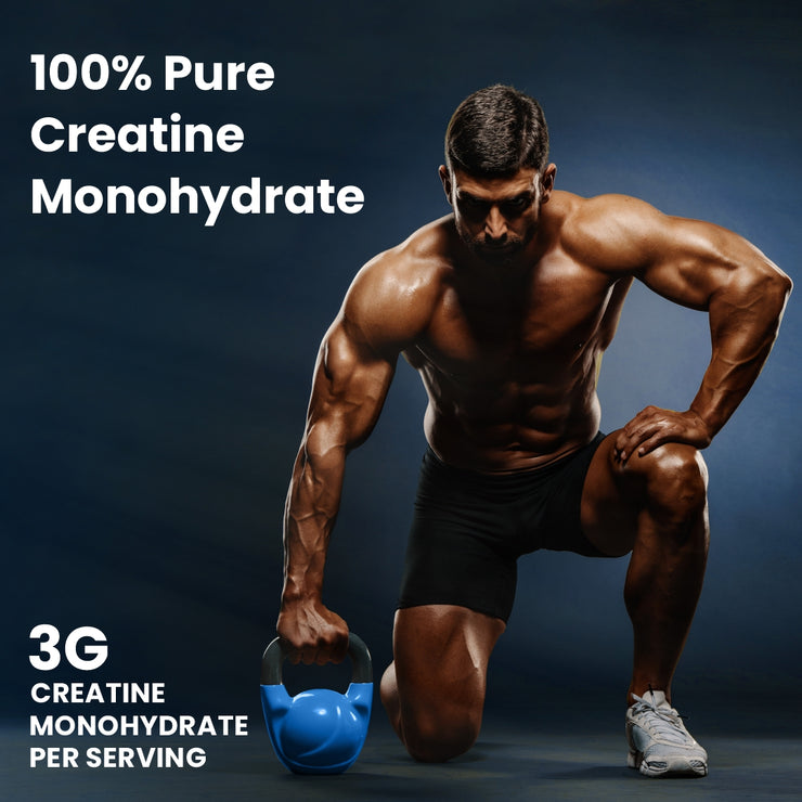 Bolt Micronised Creatine Monohydrate 3000 | With Phycocyanine | Boosts Athletic Performance | Provides Energy Support for Heavy Workout | Formulated In USA