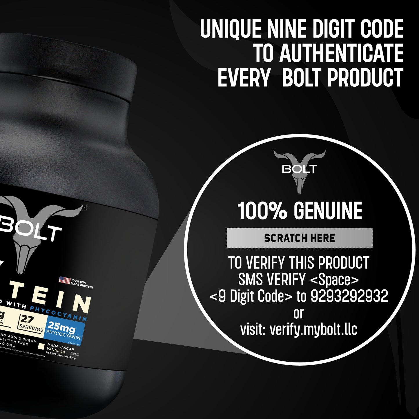 Madagascar Vanilla, bolt whey protein