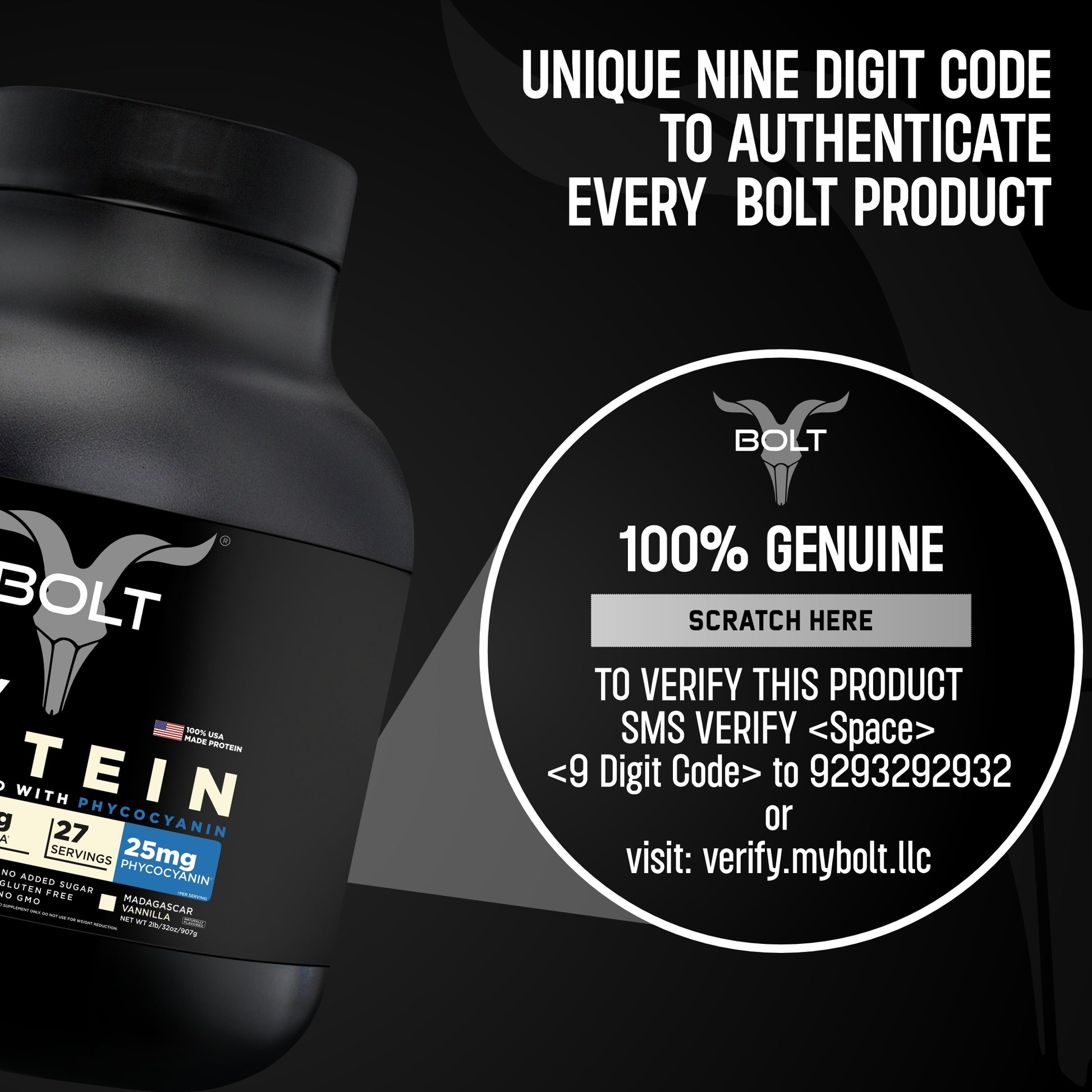 Madagascar Vanilla, bolt whey protein