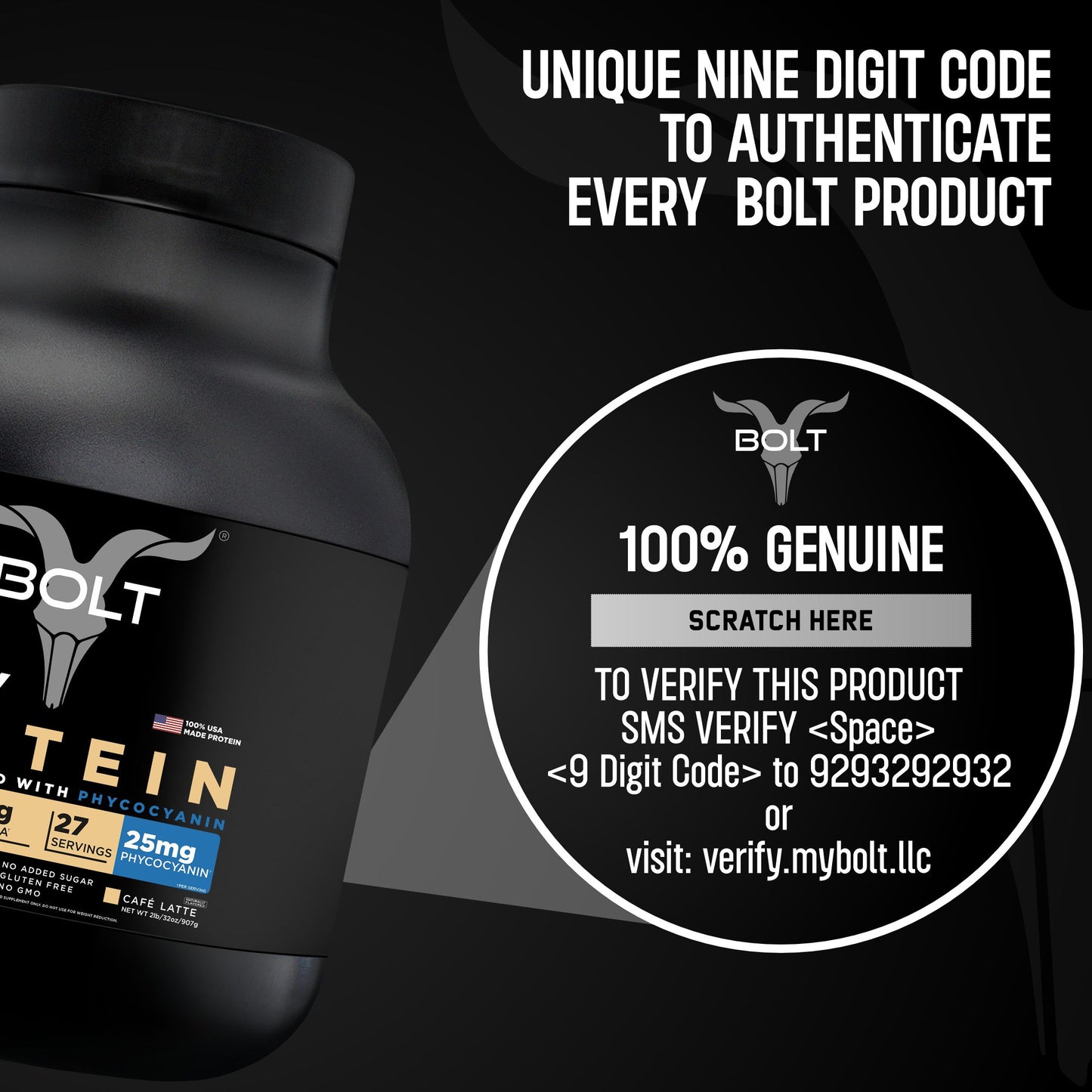 Cafe Latte, bolt nutrition whey protein