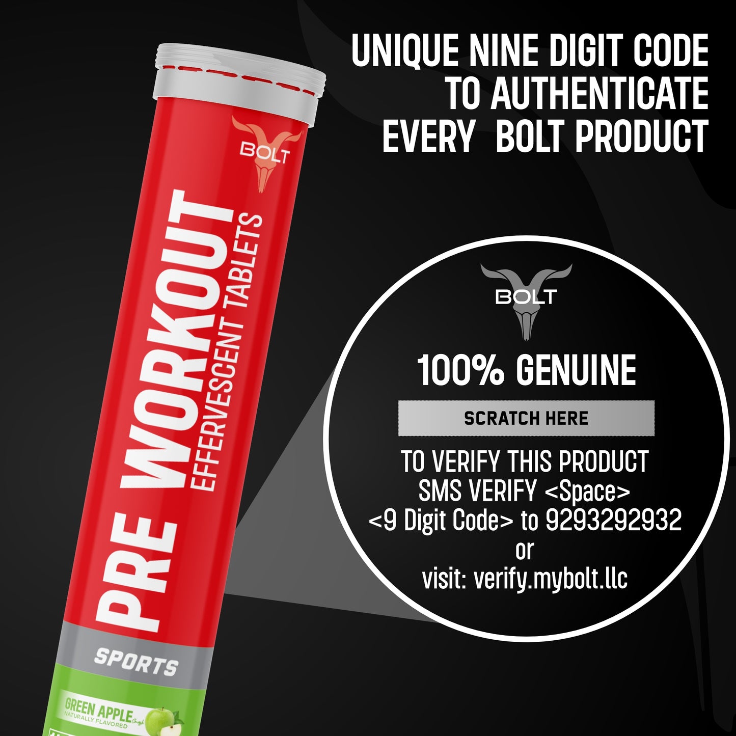 green apple smash, bolt nutrition pre workout