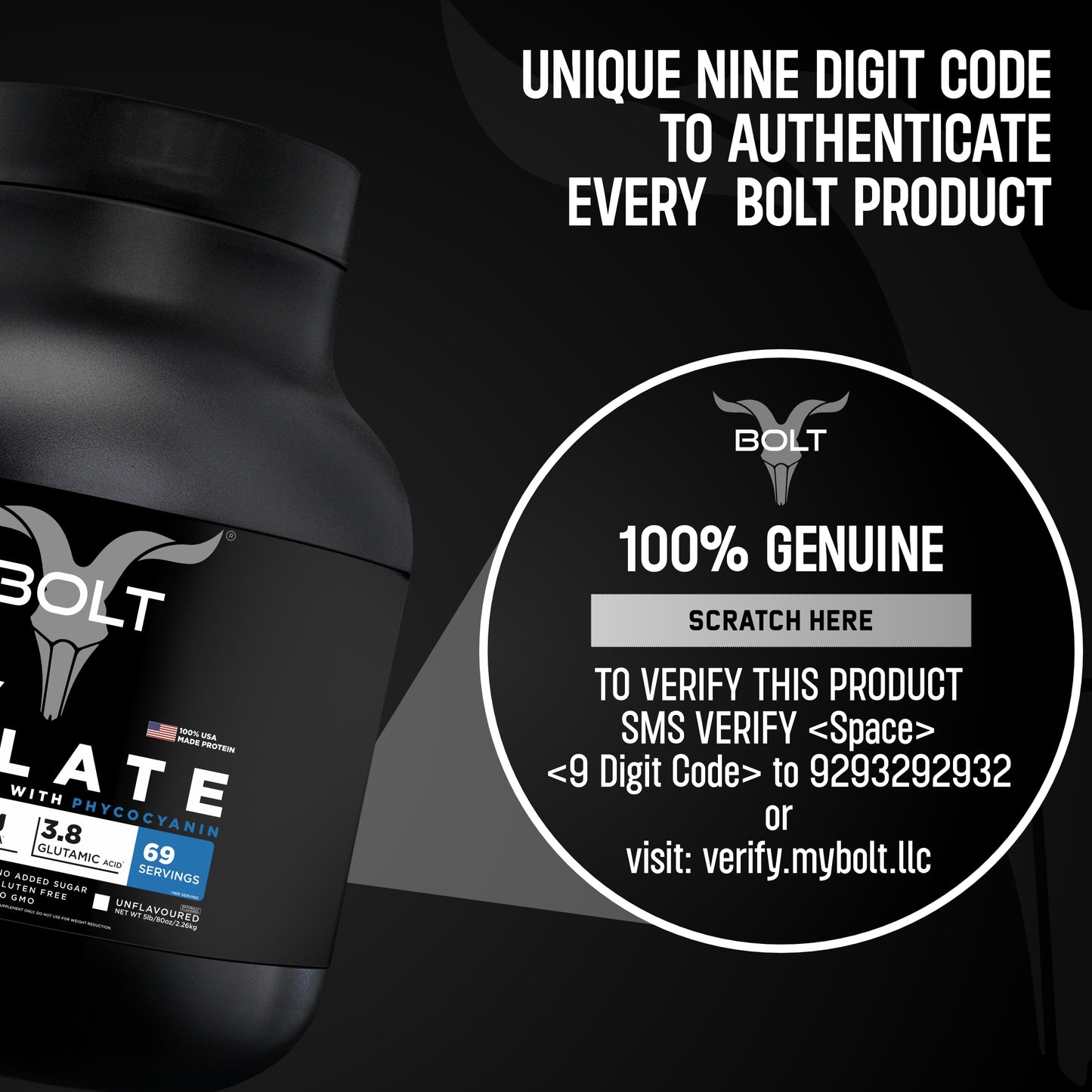 unflavoured, whey protein isolate