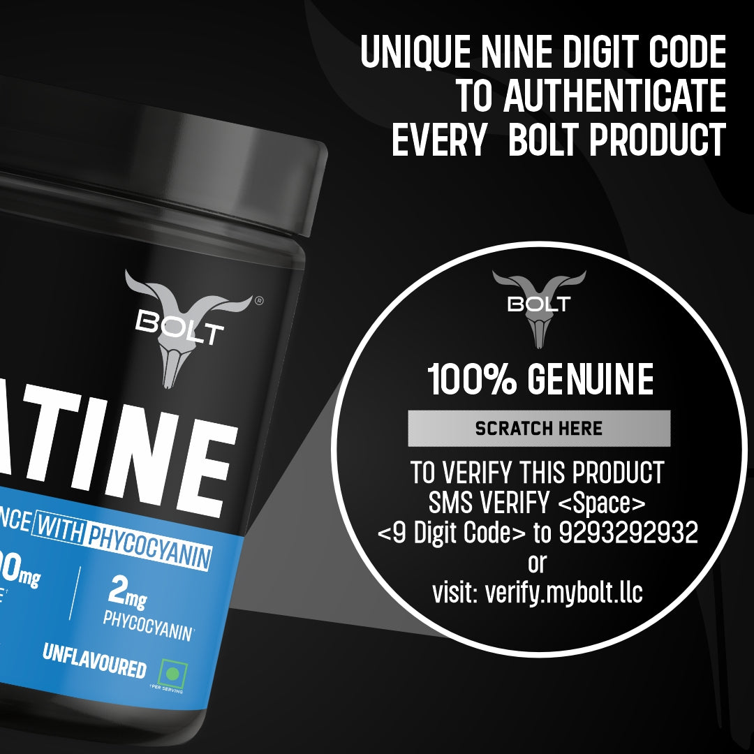 unflavoured, Bolt nutrition creatine