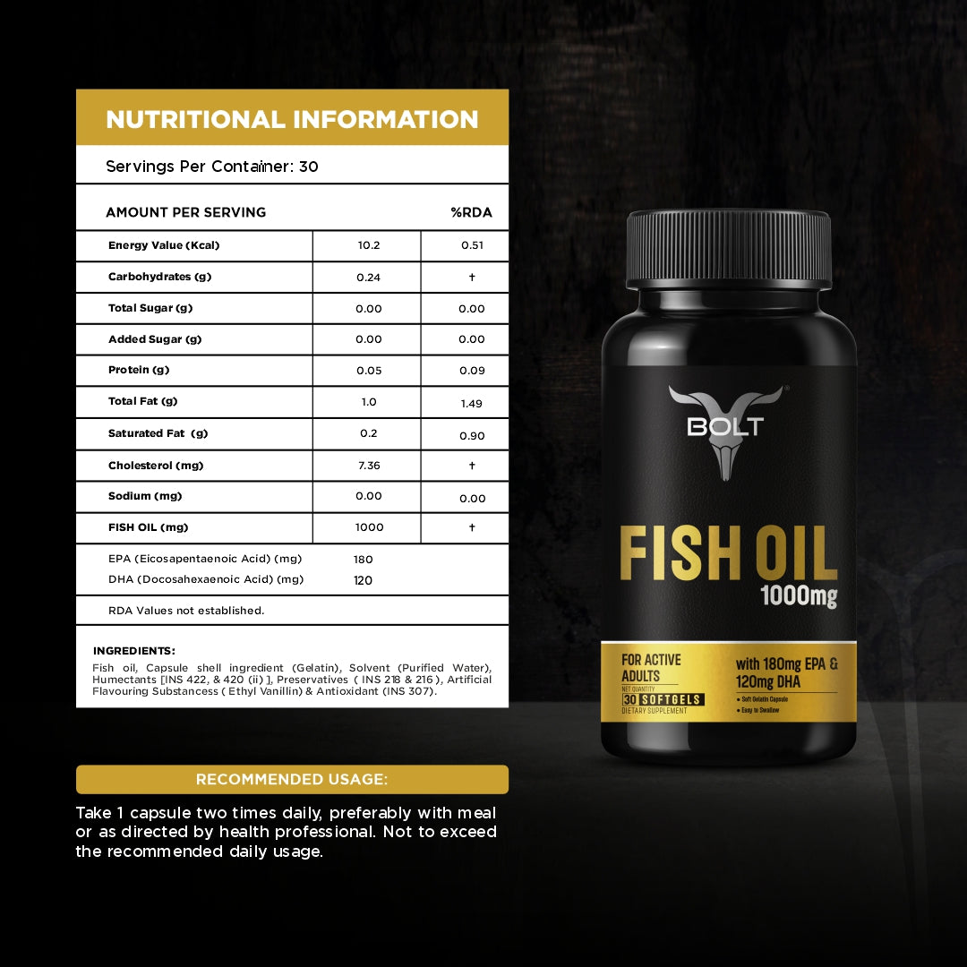 Fish oil capsules