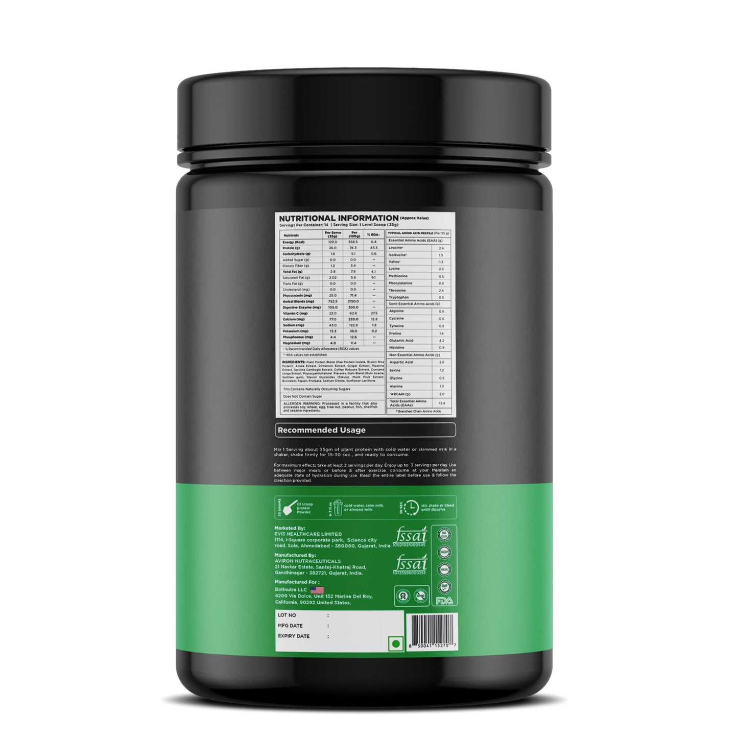 madagascar vanilla, Best bozyme plant protein