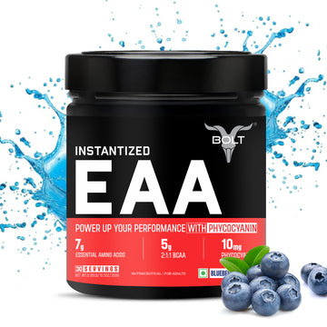 Bolt Instantized EAA 300G | Supercharged with Phycocyanin bolt eaa supplement blueberry flavour