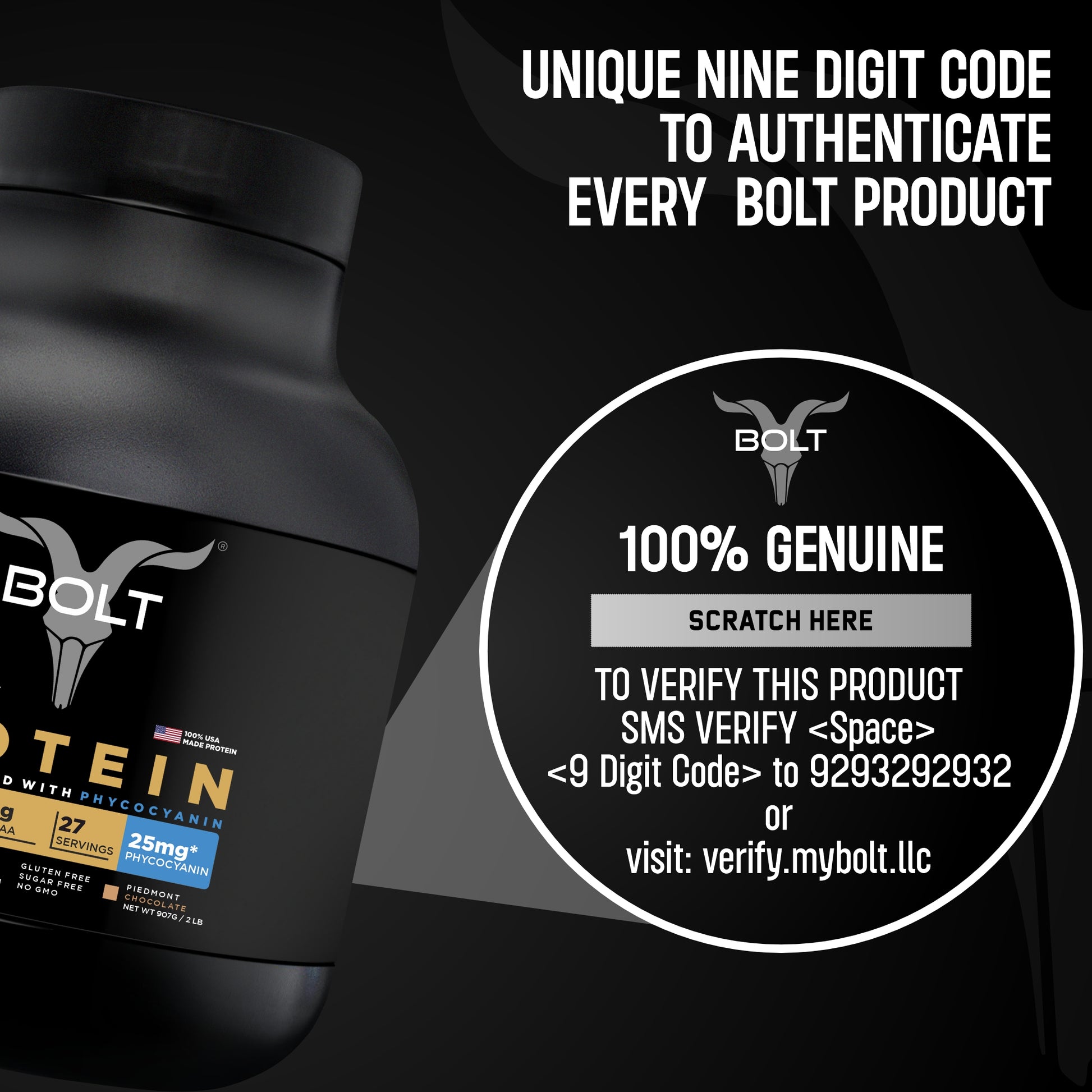 Piedmont Chocolate, Bolt whey protein