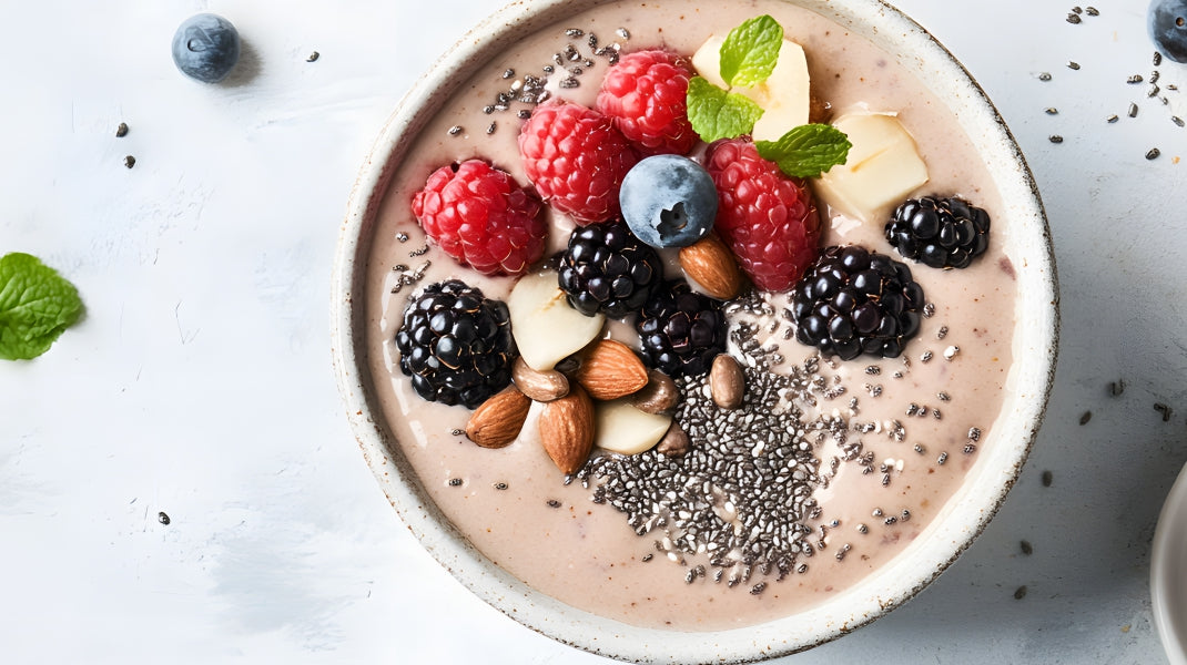 Cherry Chocolate Chia Bolt Protein Pudding