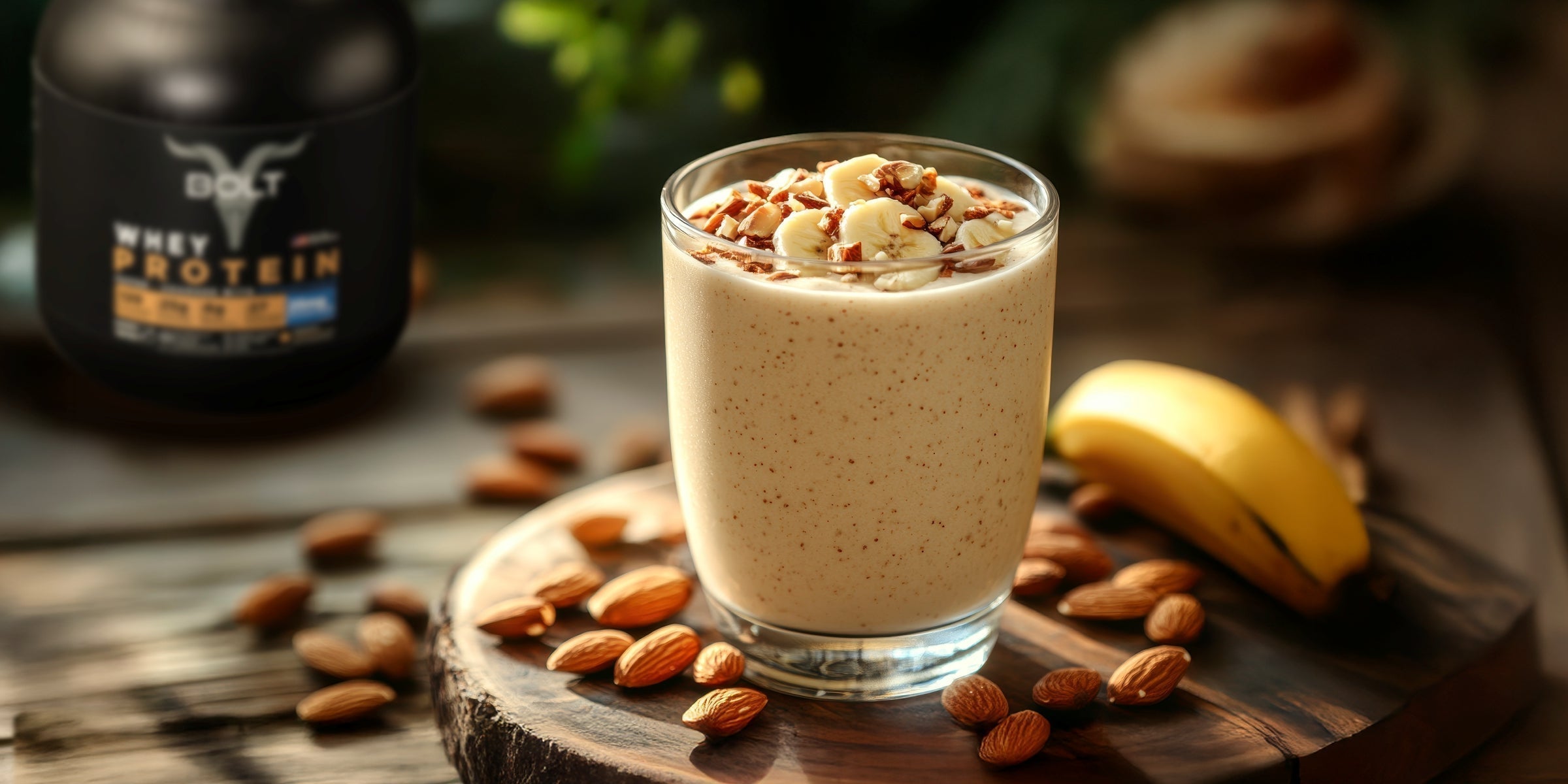 Almond Power Protein Shake | BOLT Whey Boost