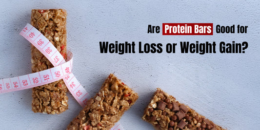 Three Bolt Nutrition protein bars with a measuring tape, representing weight loss and weight gain options.