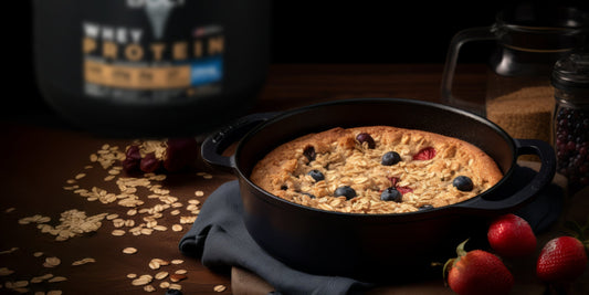 Baked Berry Protein Oat Meal recipe