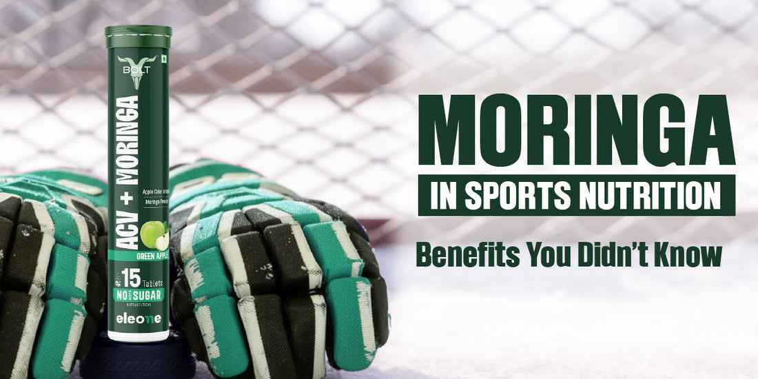 Bolt ACV + Moringa Effervescent tablets for sports nutrition and recovery