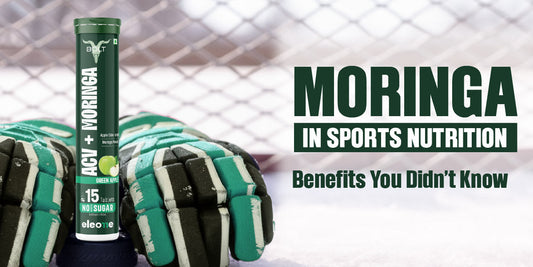 Bolt ACV + Moringa Effervescent tablets for sports nutrition and recovery