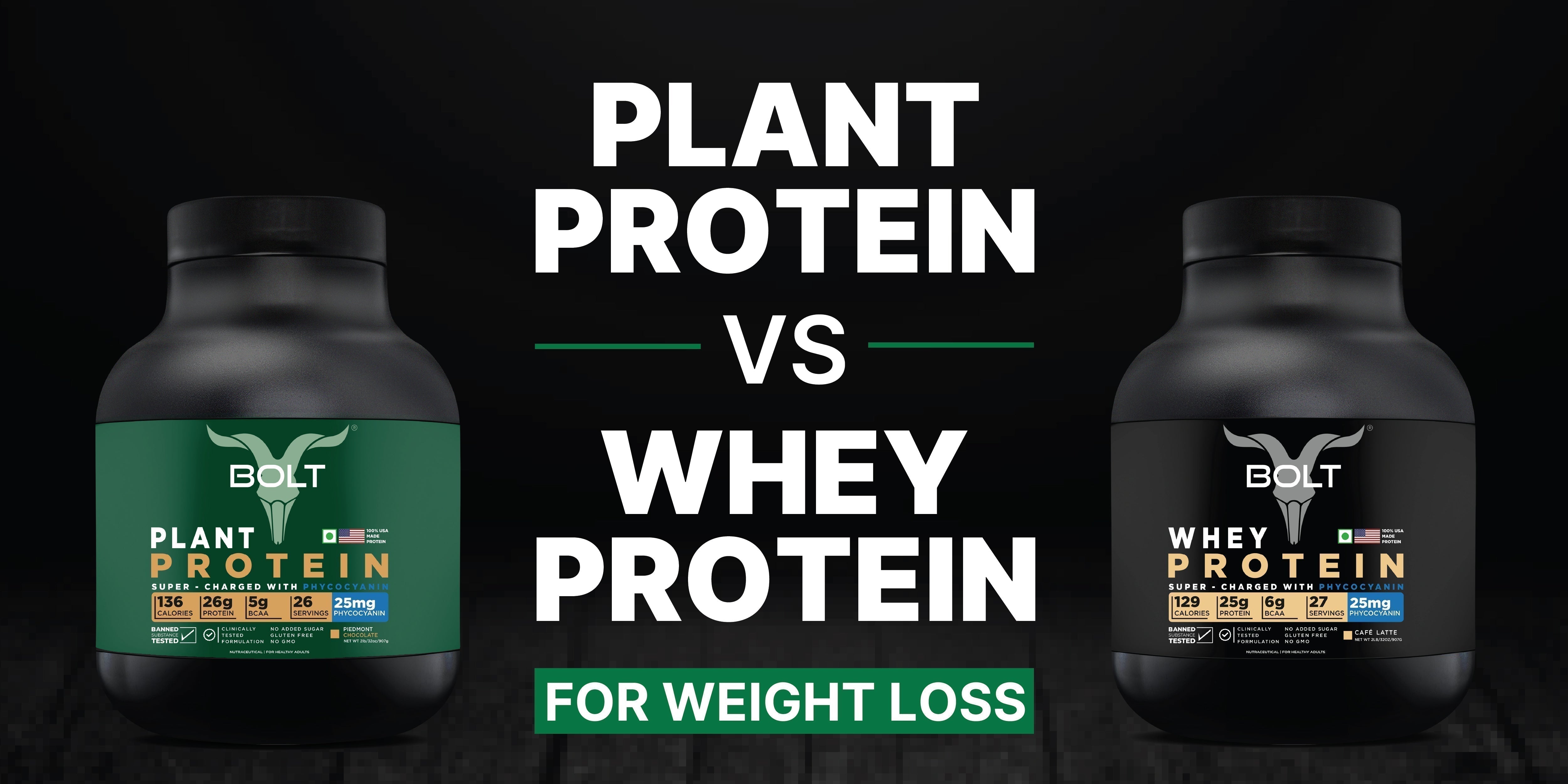 Plant Protein vs Whey Protein for Weight Loss: Which Is Better?