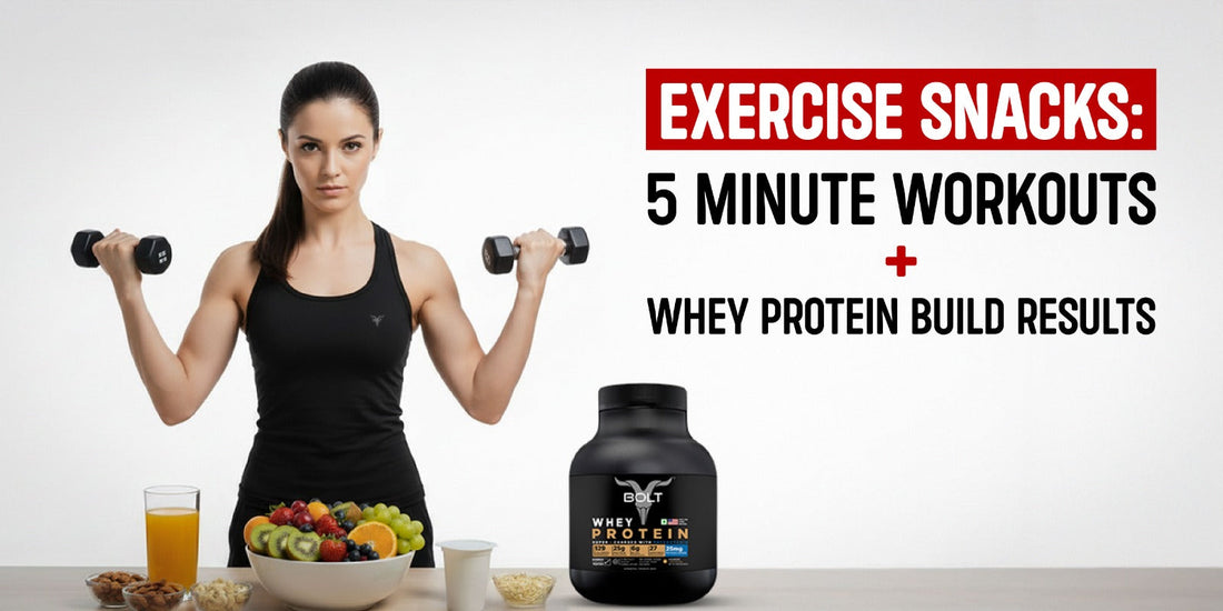 Woman doing dumbbells with Bolt Whey Protein