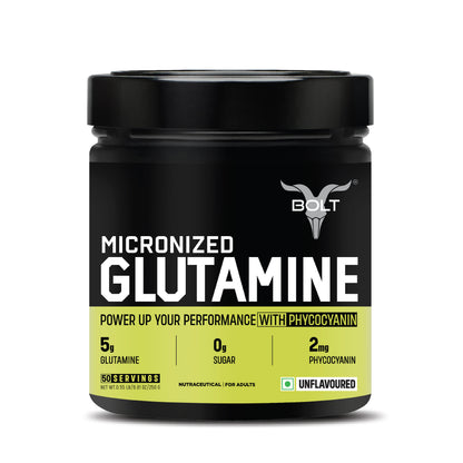 Unflavoured Bolt Micronized Glutamine