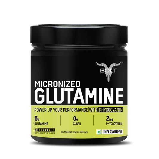 Unflavoured Bolt Micronized Glutamine
