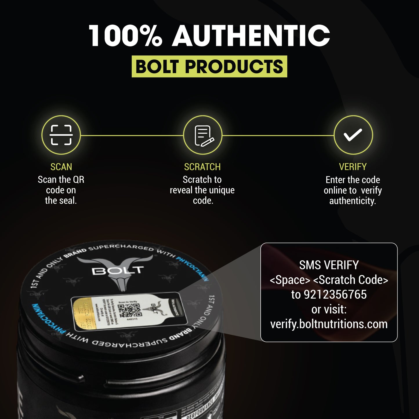 Unflavoured Bolt Micronized Glutamine