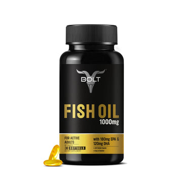Bolt Omega-3 Fish Oil | 1000mg | 30 Capsules omega 3 fish oil capsule with 30 count