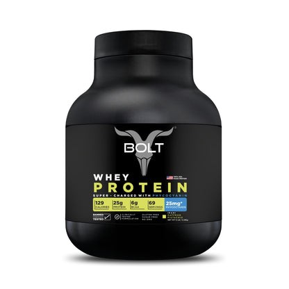 Bolt Whey Protein Powder | With Superfood PHYCOCYANIN | USA Formulation & Origin