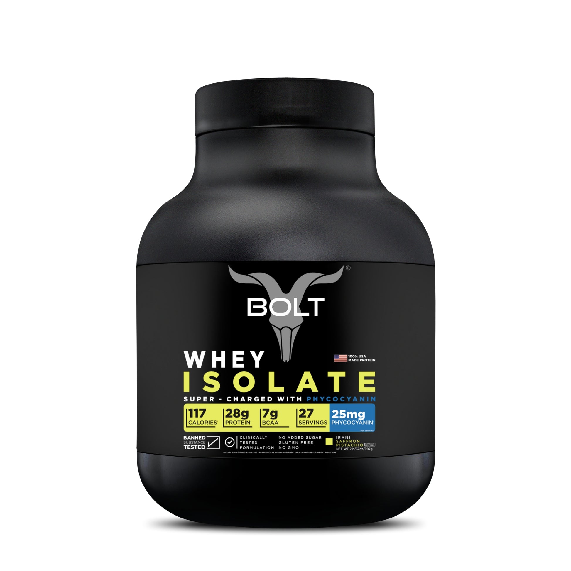 irani saffron pistachio, whey isolate