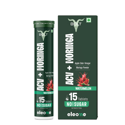 Watermelon Bolt by eleone ACV + Moringa supplement 