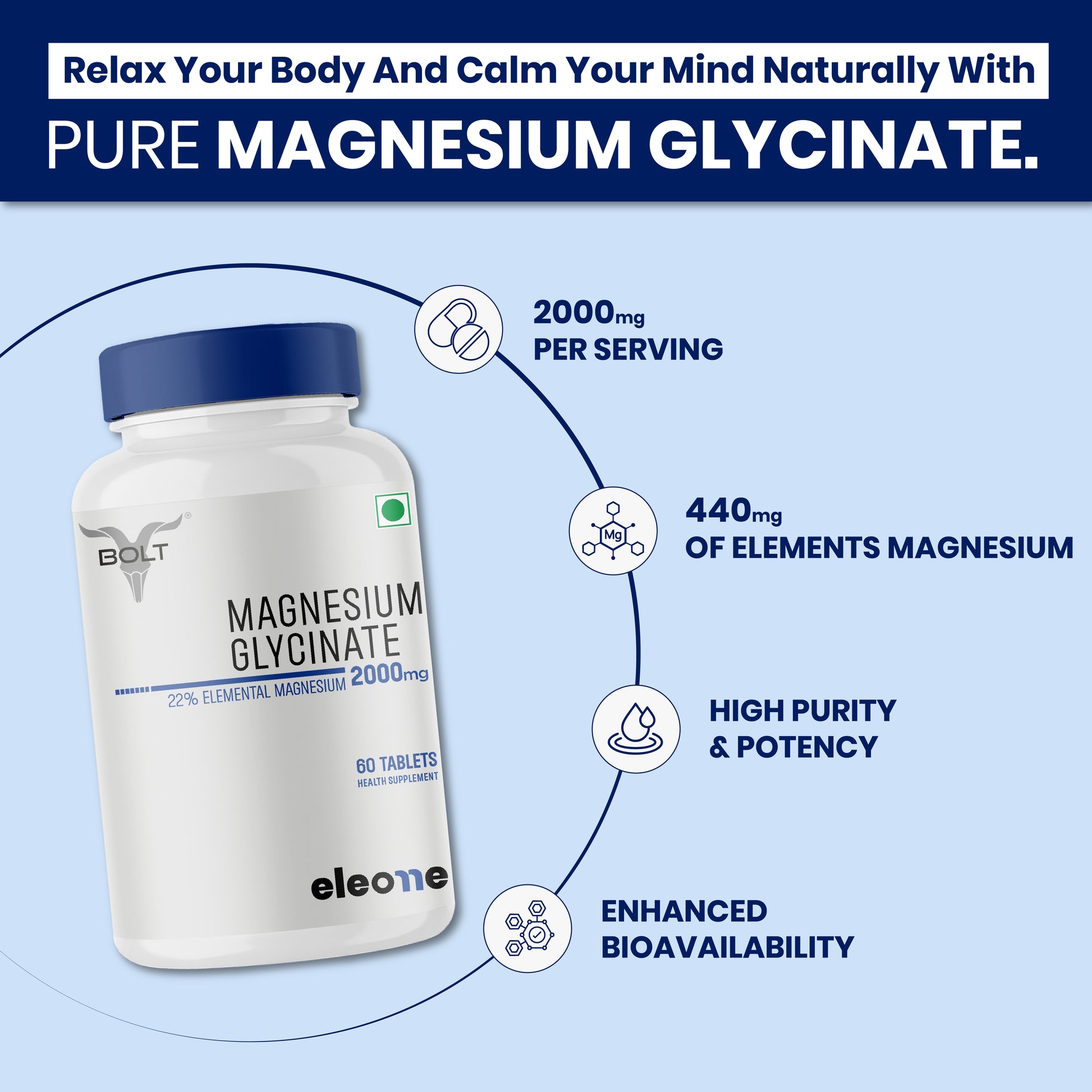 Bolt magnesium glycinate supplement
