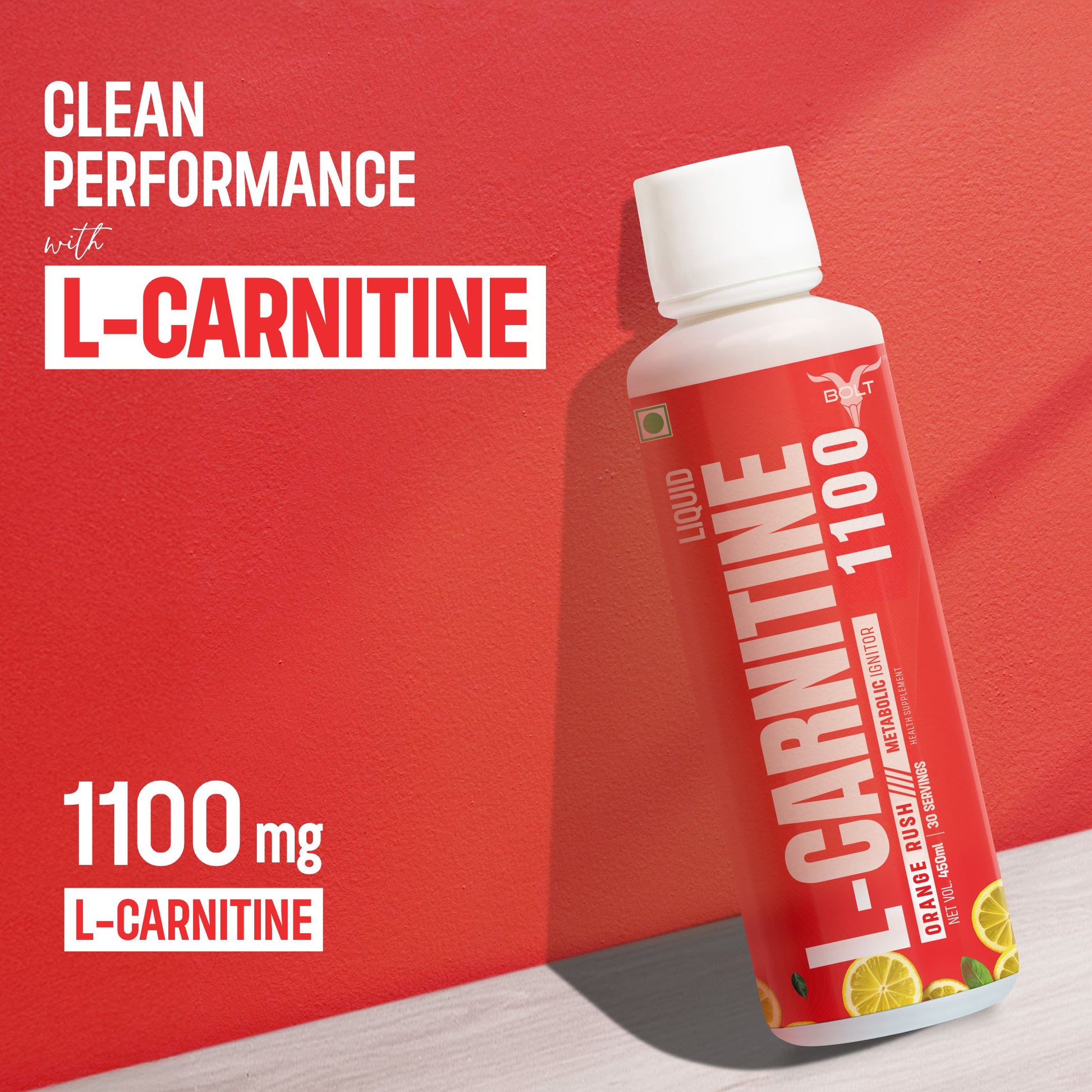 Orange rush Clean performance with L-Carnitine liquid 1100mg