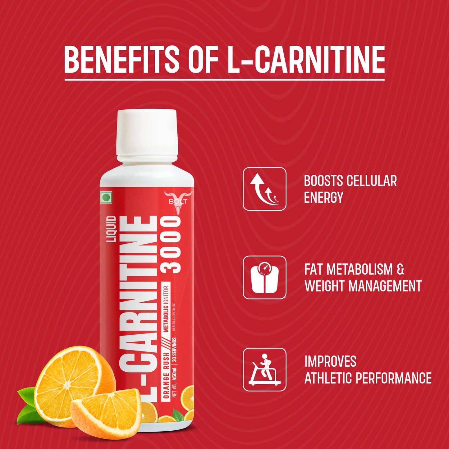 Orange rush L-Carnitine liquid 3000mg benefits