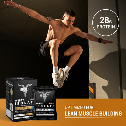 Bolt Whey Isolate Protein Piedmont Chocolate Optimized for lean muscle building 