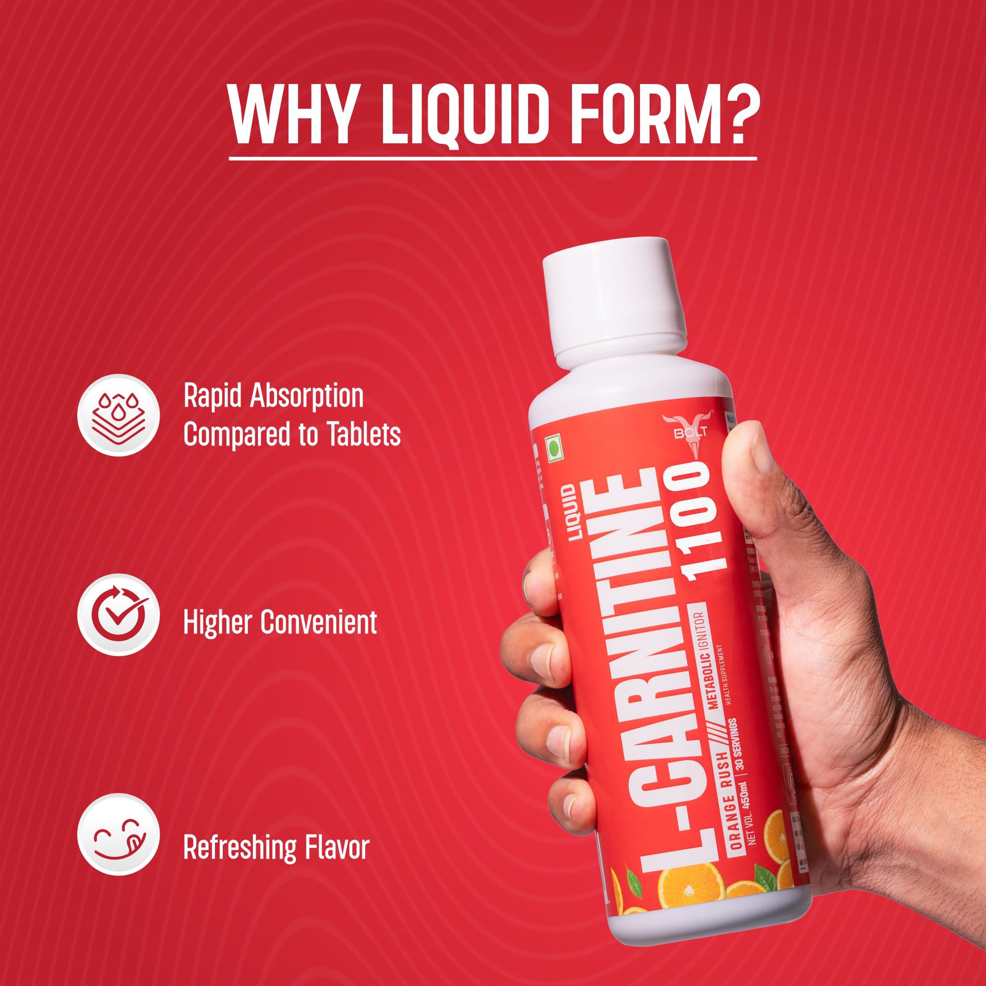 Orange rush Fast Absorption L-Carnitine liquid 1100mg