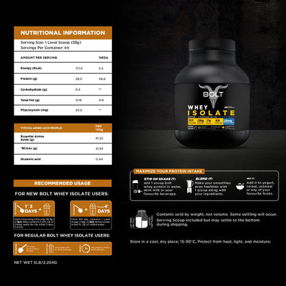 alphonso mango, Bolt nutrition whey isolate protein powder
