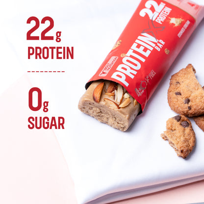 Cookie & Cream, Stacked ProteinX bars with 22g protein and 0g sugar