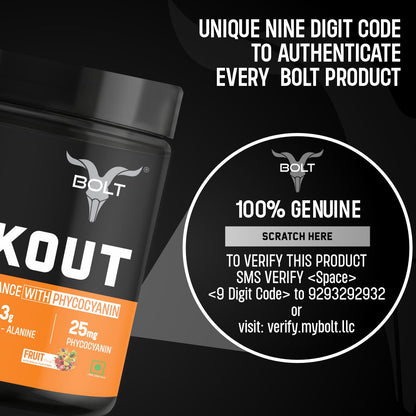 fruit punch, bolt nutrition pre workout
