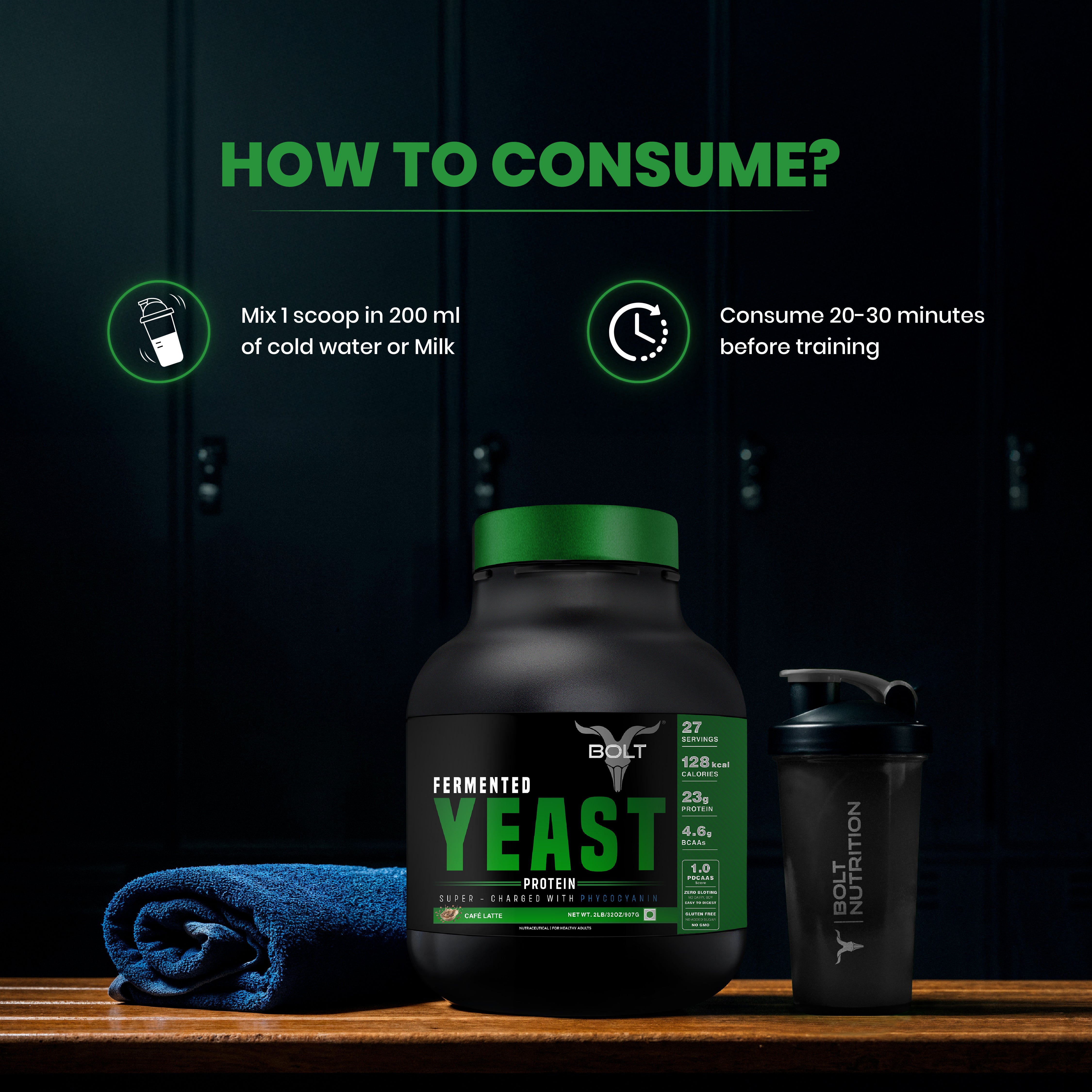 Buy Best Fermented Yeast Protein Powder in India | Bolt Nutrition