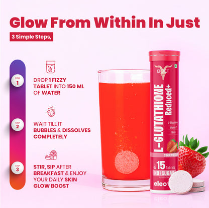 Strawberry L-Glutathione Reduced+ supplement 
