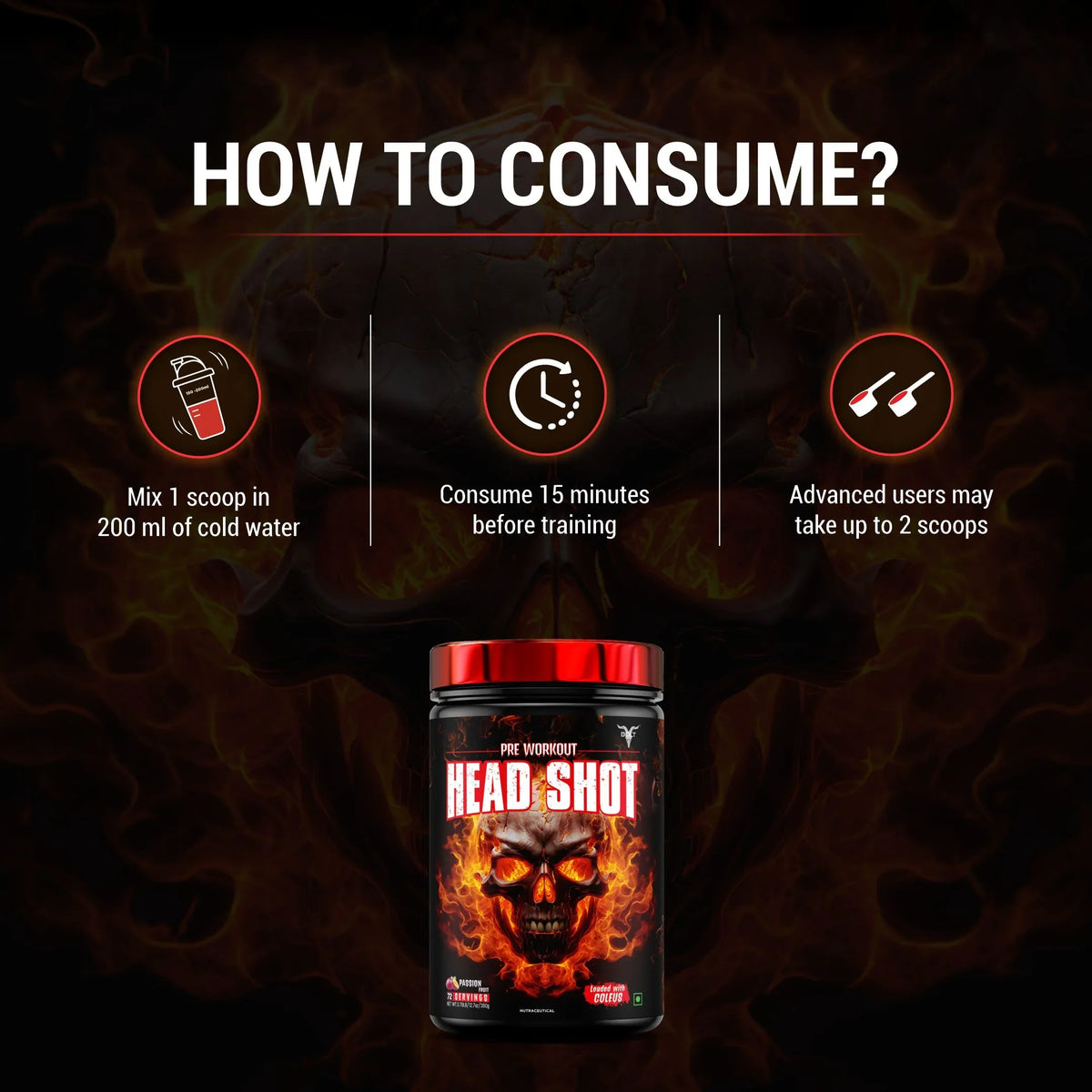 Buy Headshot Pre Workout Powder for Intense Training | Bolt Nutrition