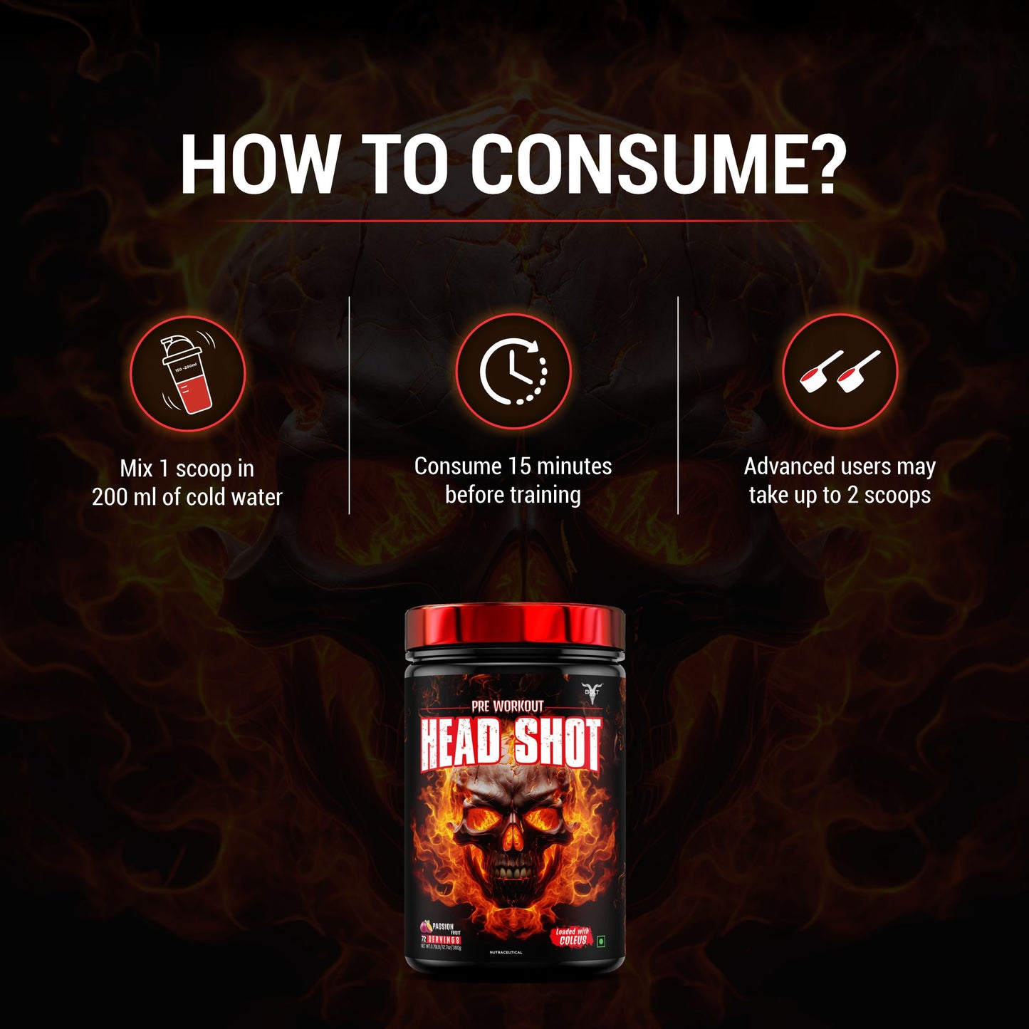 
Passion Fruit, how to consume head shot pre workout