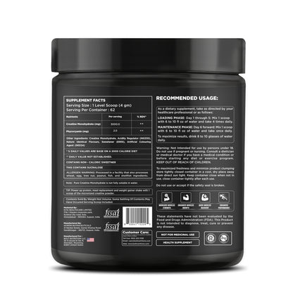  orange Black supplement container with text and labels on a white background