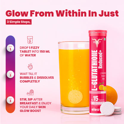Orange L-Glutathione Reduced+ supplement 